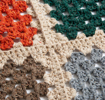Catalonia Granny Squares Blanket Crochet Kit, 7 of 11