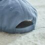 Personalised Boys' Daddy's Boy Cap In Blue, thumbnail 4 of 6