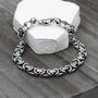 Men's Heavy Silver Chain Detail Bracelet, thumbnail 1 of 4