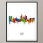 Derby Skyline Portrait Print And Box Canvas, thumbnail 3 of 5