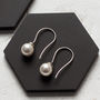 Pearl Drop Sterling Silver Earring, thumbnail 6 of 7