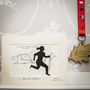 Runners Race Print On Hand Drawn Map, thumbnail 3 of 11