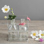 Set Of Four Vintage Style Mini Milk Bottles In A Crate, thumbnail 2 of 3