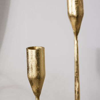 Luxury Gold Wave Candle Holder Centrepiece, 5 of 7