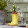 Personalised Small Yellow Welly Boot Planter, thumbnail 1 of 9