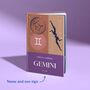 Gemini Star Sign Gift Personalised Astrology Book, thumbnail 2 of 9