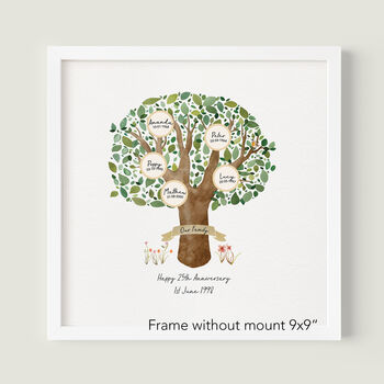 Personalised Family Tree Gift For Anniversary, 5 of 5