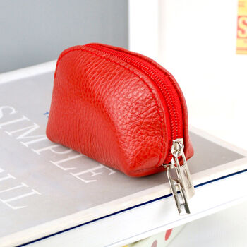 Personalised Mini Leather Coin Purse, 11 of 12