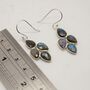 Handmade Labradorite Sterling Silver Earrings, thumbnail 5 of 10