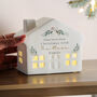 Personalised Christmas Foliage LED House – Light Up Christmas Decoration, thumbnail 4 of 5