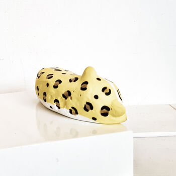 Sleeping Shelf Leopard Yellow And Gold, 6 of 9