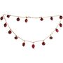 Red Glass Bauble Hanging Garland Decoration, thumbnail 4 of 4