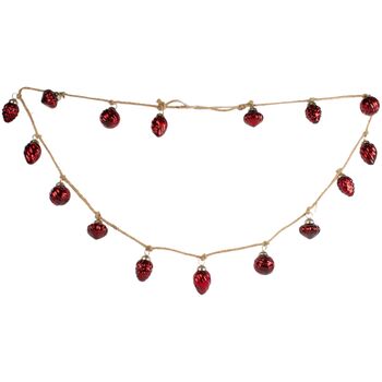 Red Glass Bauble Hanging Garland Decoration, 4 of 4