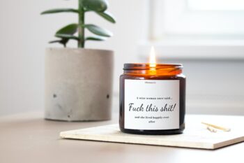 Funny Fuck This Shit Candle Gift For Her, 5 of 5