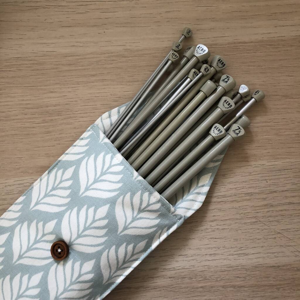 Personalised Dotty Knitting Needle Case By Jackie Martin Designs