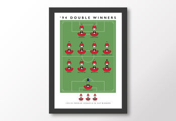 Manchester United '94 Double Winners Poster, 8 of 8