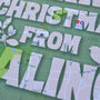 Personalised Local Map Merry Christmas Card Pack, thumbnail 3 of 3