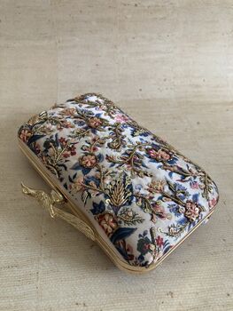 Floral Multicoloured Rectangular Digitally Printed Clutch Bag, 2 of 10