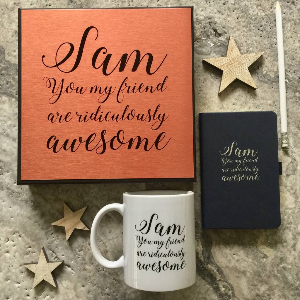 'Awesome Friend' Gift Set By Pickle Pie Gifts