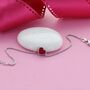 Red Enamel Heart Charm Bracelet, thumbnail 1 of 2