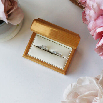 Personalised Double Wedding Ring Box, 7 of 7