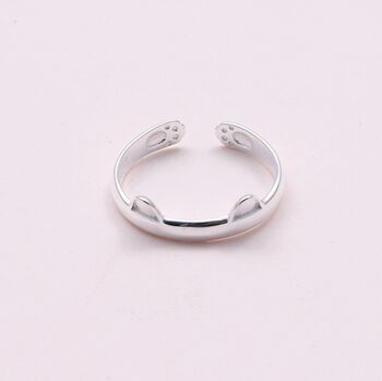 Sterling Silver Little Cat Ring, 2 of 6