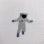 Children's Space Embroidered Nursery Cushion, thumbnail 7 of 8