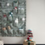 Personalised Green Gingham Ruffle Advent Calendar Embroidered, thumbnail 11 of 12