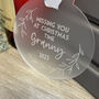 Personalised Rose Gold Round Christmas Bauble 23, thumbnail 3 of 11
