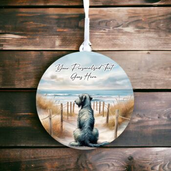 Personalised Irish Wolf Hound Dog Beach Walk Collection, 4 of 8