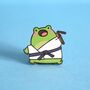Karate Frog Enamel Pin, thumbnail 2 of 5