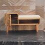 Boucle Carved Seated Telephone Side Table, thumbnail 3 of 12