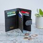 Personalised Black Buffalo Leather Credit Card Case, thumbnail 4 of 8