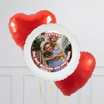 Personalised Best Decision Valentine's Photo Balloon, 4 of 6