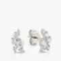 Gold Or Silver Cluster Stud Earrings, thumbnail 2 of 5