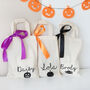 Personalised Halloween Cotton Party Bag – Custom Party Favour For Children, thumbnail 1 of 7