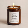 Personalised 30th Birthday Essential Oil Soy Wax Candle, thumbnail 2 of 5