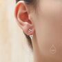 Double Triangle Ear Jacket In Sterling Silver, thumbnail 1 of 10