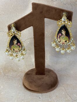 Statement Queen Indian Earrings, 3 of 5