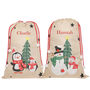 Personalised Festive Friends Christmas Gift Sack, thumbnail 2 of 8