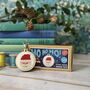 Ho Ho Ho! Christmas Mini Matchbox Cross Stitch Kit, thumbnail 1 of 5