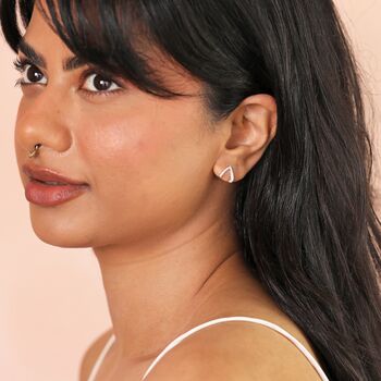 Sterling Silver Crystal Teardrop Earrings, 2 of 4