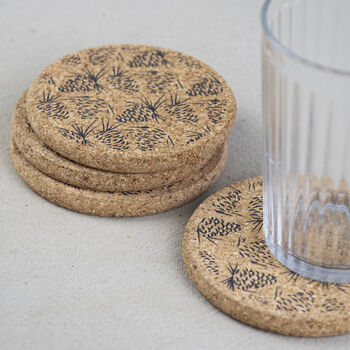 Cork Placemats And Coasters | Pinecones, 3 of 10