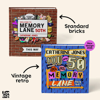 Personalised 50th Birthday Book 'Memory Lane', 2 of 12