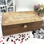 Personalised Wooden Couple's Keepsake Box, thumbnail 9 of 12