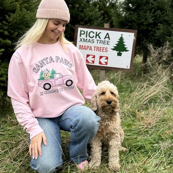 Personalised Santa Paws Dog Lover Christmas Jumper, 3 of 12