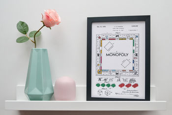 Framed Monopoly Coloured Patent Art Print, 4 of 7