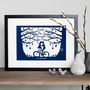 Romantic Bicycle Lovers Papercut Or Print In Mount, thumbnail 2 of 4