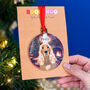 Personalised Dog Traditional Christmas Scene Decoration, thumbnail 4 of 12