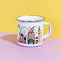 Personalised Children's London Bus Enamel Mug, thumbnail 4 of 7